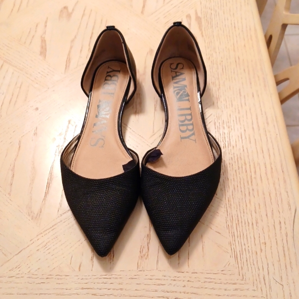 Sam & Libby D'Orsay pointed toe flats